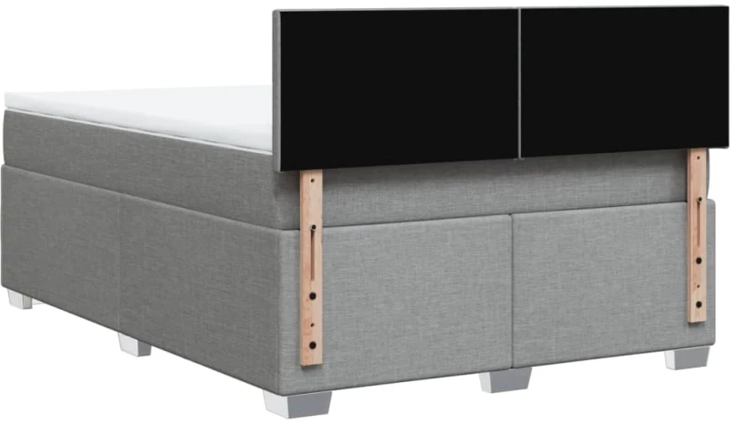 vidaXL Κρεβάτι Boxspring με Στρώμα Αν. Πράσινο 160x200εκ Υφασμάτινο