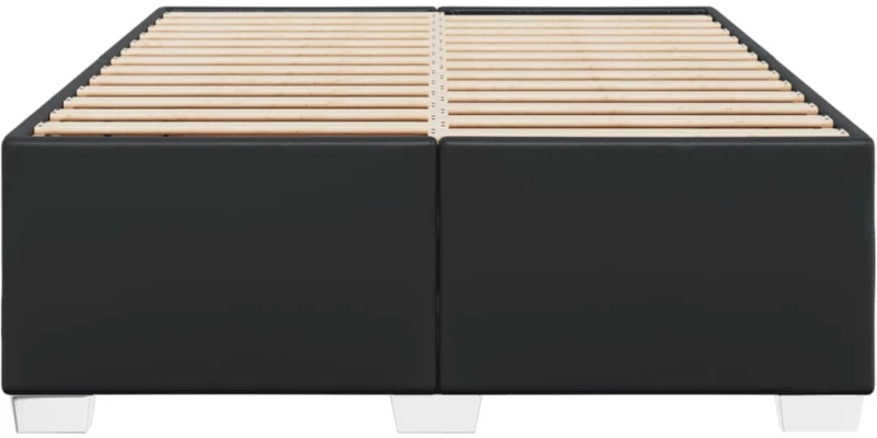 vidaXL Πλαίσιο Κρεβατιού Μαύρο 140x190 εκ. από Συνθετικό Δέρμα