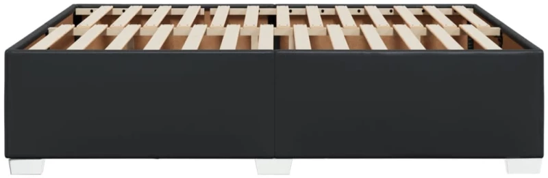 vidaXL Πλαίσιο Κρεβατιού Μαύρο 140x190 εκ. από Συνθετικό Δέρμα