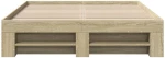 vidaXL Πλαίσιο Κρεβατιού Χωρ. Στρώμα Sonoma Δρυς 120x190 εκ. Επ. Ξύλο