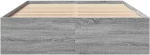 vidaXL Πλαίσιο Κρεβατιού Γκρι Sonoma 135x190 εκ. Επεξεργασμένο Ξύλο