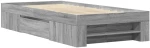 vidaXL Πλαίσιο Κρεβατιού Γκρι Sonoma 75x190 εκ. Επεξεργασμένο Ξύλο