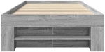 vidaXL Πλαίσιο Κρεβατιού Γκρι Sonoma 75x190 εκ. Επεξεργασμένο Ξύλο