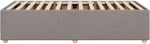 vidaXL Πλαίσιο Κρεβατιού Taupe 80x200 εκ. Υφασμάτινο