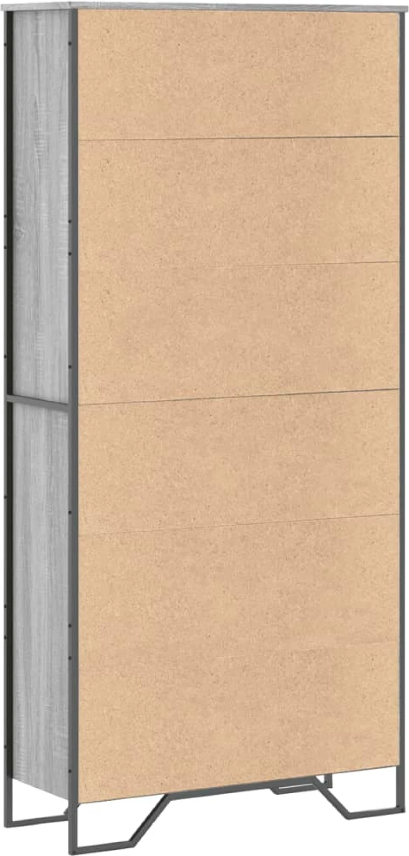 vidaXL Βιβλιοθήκη Γκρι Sonoma 80x31x169 εκ. από Επεξεργασμένο Ξύλο
