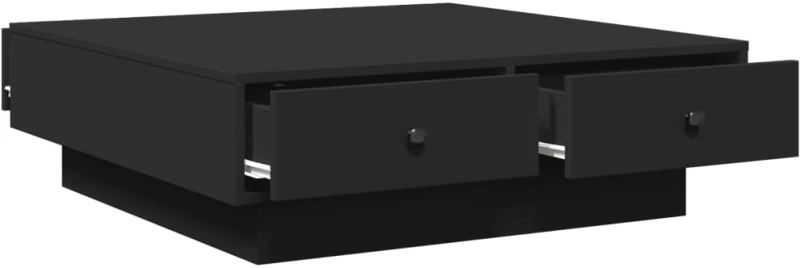 vidaXL Τραπεζάκι Σαλονιού Μαύρο 90 x 90 x 28 εκ. Επεξεργασμένο Ξύλο