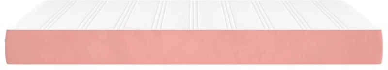 vidaXL Στρώμα με Pocket Springs Ροζ 120x210x20 εκ. Βελούδινο