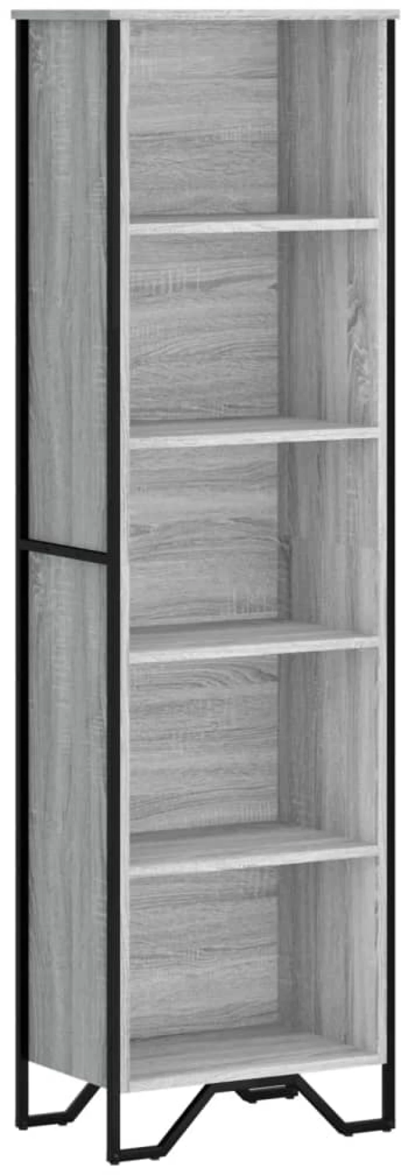 vidaXL Βιβλιοθήκη Γκρι Sonoma 50x31x169 εκ. από Επεξεργ. Ξύλο