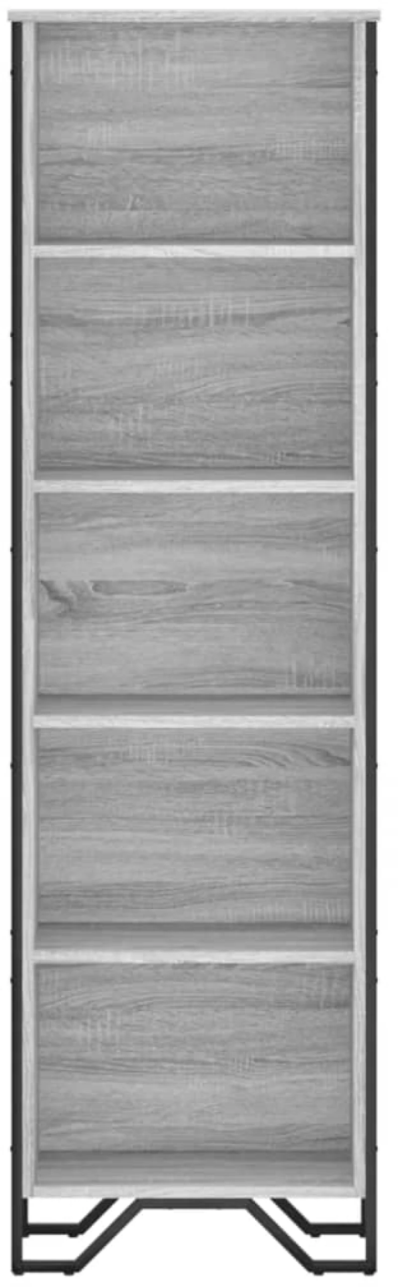 vidaXL Βιβλιοθήκη Γκρι Sonoma 50x31x169 εκ. από Επεξεργ. Ξύλο
