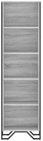 vidaXL Βιβλιοθήκη Γκρι Sonoma 50x31x169 εκ. από Επεξεργ. Ξύλο
