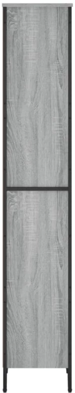 vidaXL Βιβλιοθήκη Γκρι Sonoma 50x31x169 εκ. από Επεξεργ. Ξύλο
