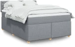 vidaXL Κρεβάτι Boxspring με Στρώμα Αν. Πράσινο 160x200εκ Υφασμάτινο