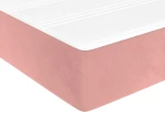 vidaXL Στρώμα με Pocket Springs Ροζ 90x220x20 εκ. Βελούδινο