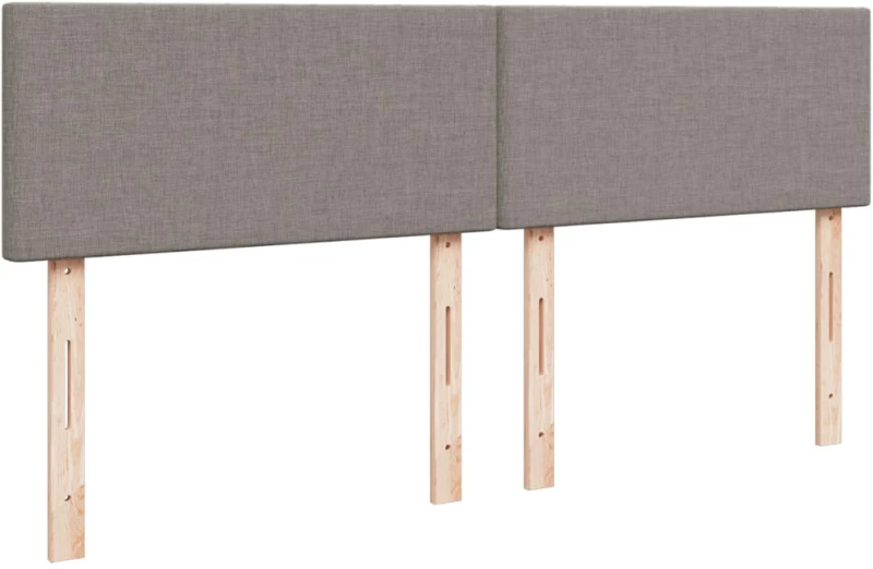 vidaXL Κρεβάτι Boxspring με Στρώμα Taupe 180x200 εκ. Υφασμάτινο