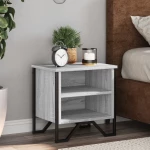 vidaXL Κομοδίνο Γκρι Sonoma 40 x 30 x 40 εκ. από Επεξεργασμένο Ξύλο