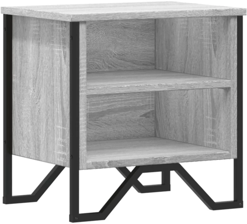 vidaXL Κομοδίνο Γκρι Sonoma 40 x 30 x 40 εκ. από Επεξεργασμένο Ξύλο
