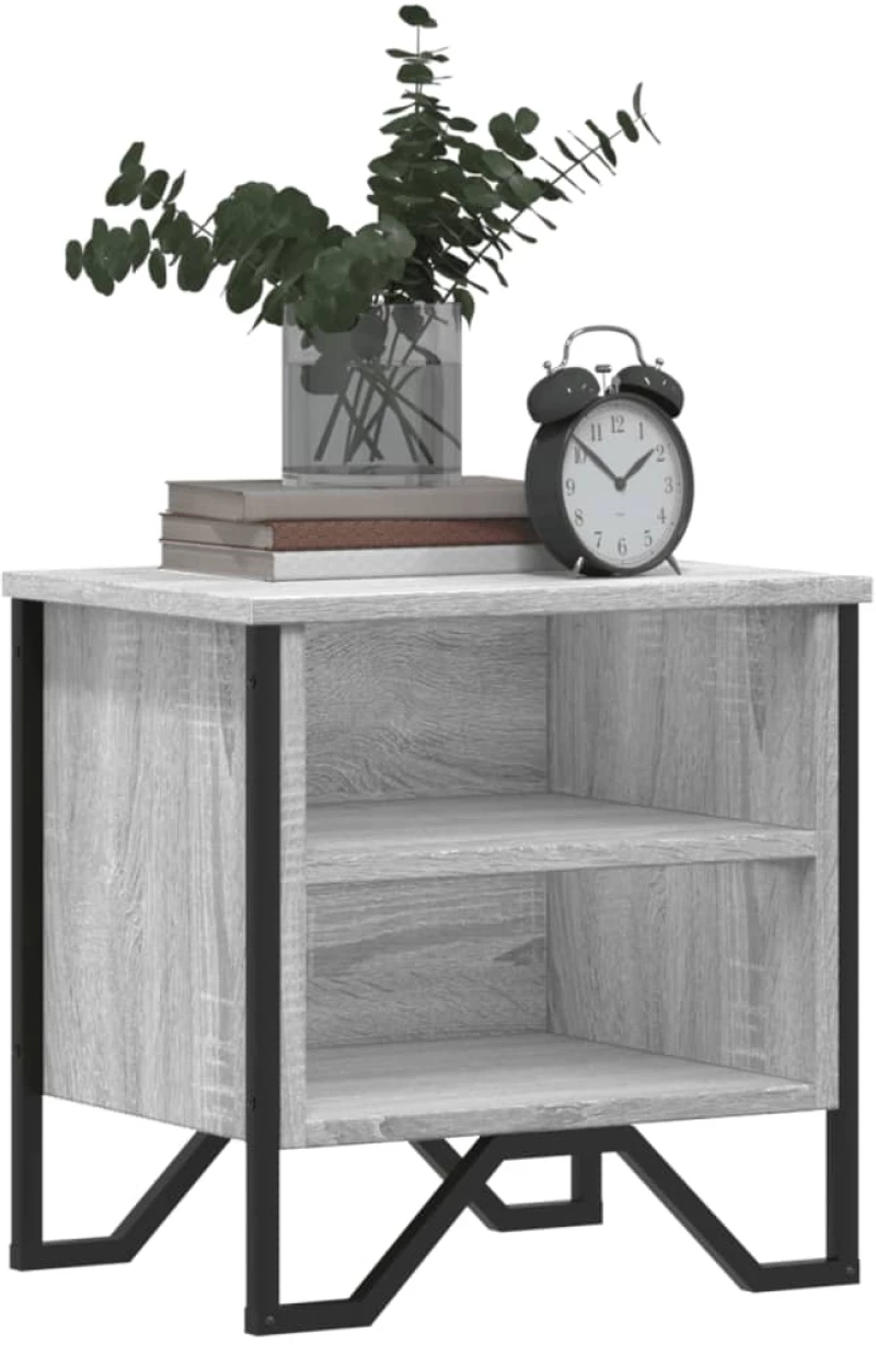 vidaXL Κομοδίνο Γκρι Sonoma 40 x 30 x 40 εκ. από Επεξεργασμένο Ξύλο