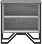 vidaXL Κομοδίνο Γκρι Sonoma 40 x 30 x 40 εκ. από Επεξεργασμένο Ξύλο