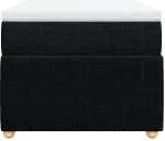 vidaXL Κρεβάτι Boxspring με Στρώμα Μαύρο 90x200 εκ. Υφασμάτινο