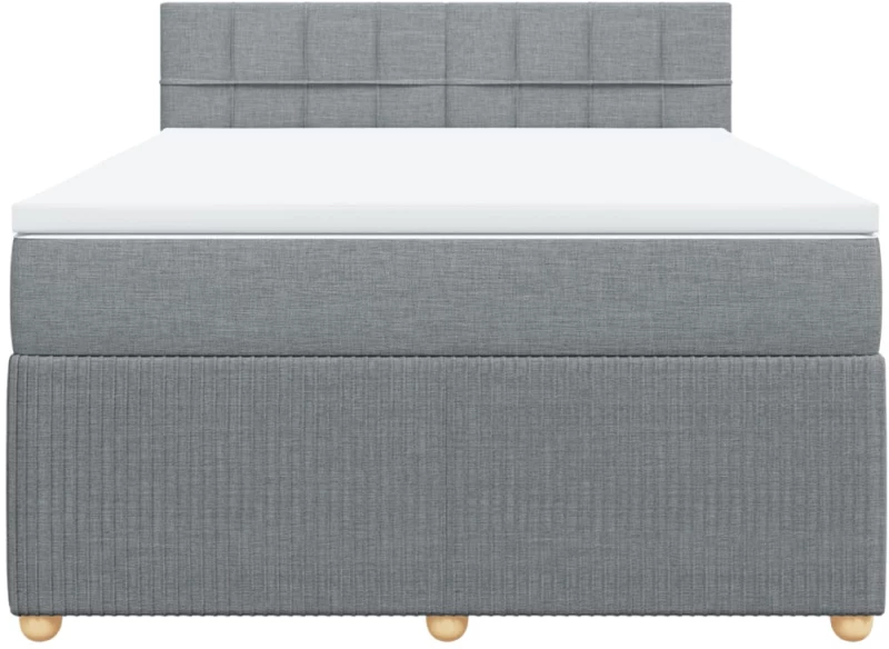 vidaXL Κρεβάτι Boxspring με Στρώμα Αν. Πράσινο 160x200εκ Υφασμάτινο
