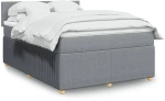 vidaXL Κρεβάτι Boxspring με Στρώμα Αν. Πράσινο 160x200εκ Υφασμάτινο
