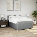 vidaXL Κρεβάτι Boxspring με Στρώμα Αν. Πράσινο 160x200εκ Υφασμάτινο