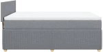 vidaXL Κρεβάτι Boxspring με Στρώμα Αν. Πράσινο 160x200εκ Υφασμάτινο