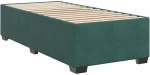 vidaXL Κρεβάτι Boxspring με Στρώμα Σκούρο Πράσινο 100x200εκ. Βελούδινο