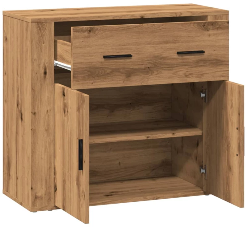 vidaXL Ντουλάπι Artisian Δρυς 80x33x70 εκ. από Επεξεργασμένο Ξύλο