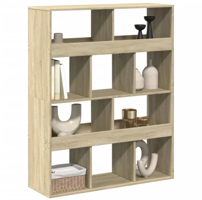 vidaXL Βιβλιοθήκη/Διαχωριστικό Χώρου Δρυς 100x33x125,5 εκ. Επεξ. Ξύλο