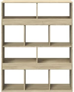 vidaXL Βιβλιοθήκη/Διαχωριστικό Χώρου Δρυς 100x33x125,5 εκ. Επεξ. Ξύλο
