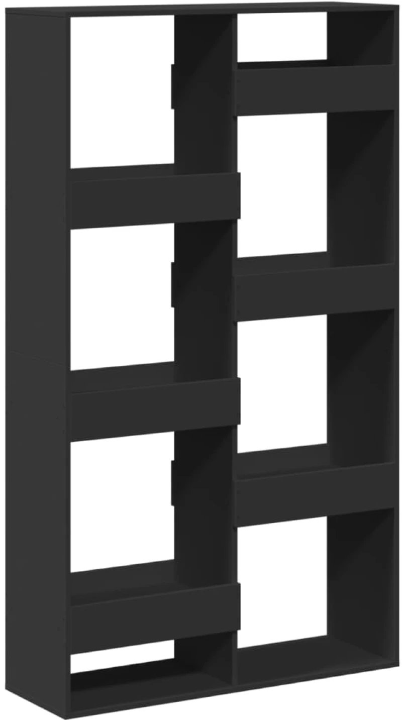 vidaXL Βιβλιοθήκη/Διαχωριστικό Χώρου Μαύρη 100x33x175 εκ. Επεξ. Ξύλο