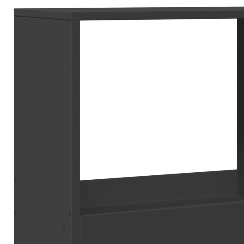vidaXL Βιβλιοθήκη/Διαχωριστικό Χώρου Μαύρη 100x33x175 εκ. Επεξ. Ξύλο