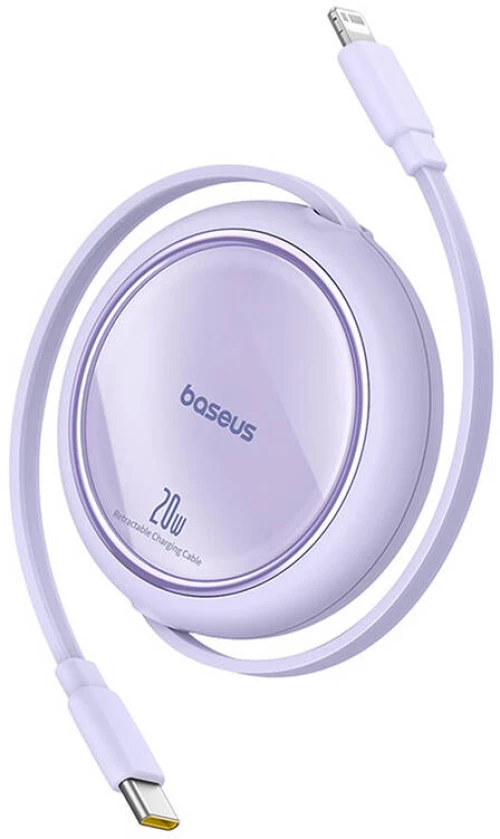 USB Cable Baseus Free2Pull USB-C to iP 20W 1m (purple)