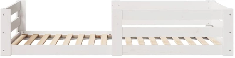 vidaXL Σκελετός Κρεβ. Χωρίς Στρώμα Λευκό 80x200 εκ. Μασίφ Ξύλο Πεύκου