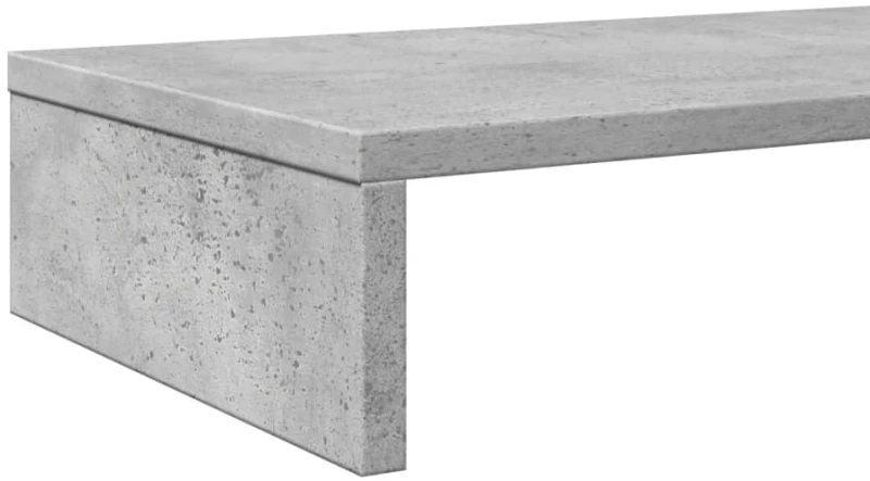 vidaXL Βάση Οθονών Γκρι του Σκυροδέματος 100x27x10 εκ. από Επεξ. Ξύλο