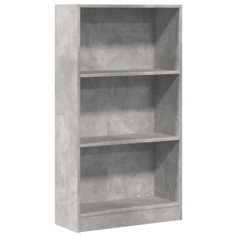 vidaXL Βιβλιοθήκη Γκρι Σκυροδέματος 60x24x109 εκ. Επεξεργ. Ξύλο