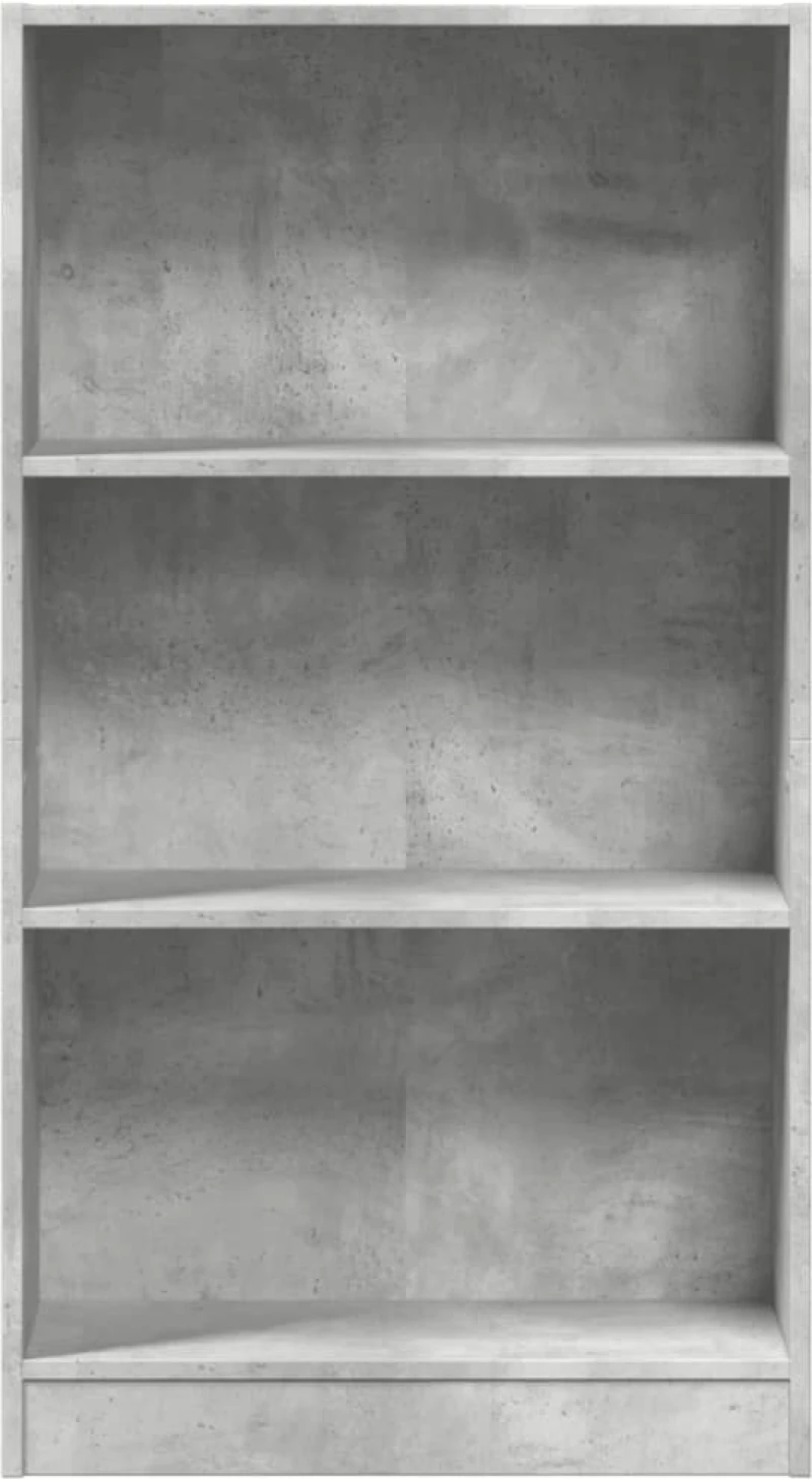 vidaXL Βιβλιοθήκη Γκρι Σκυροδέματος 60x24x109 εκ. Επεξεργ. Ξύλο