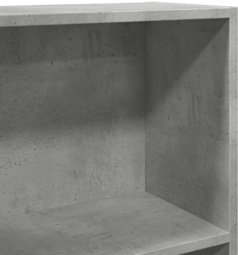 vidaXL Βιβλιοθήκη Γκρι Σκυροδέματος 60x24x109 εκ. Επεξεργ. Ξύλο