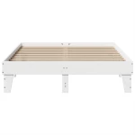 vidaXL Σκελετός Κρεβ. Χωρίς Στρώμα Λευκό 150x200 εκ Μασίφ Πεύκο