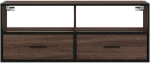 vidaXL Έπιπλο Τηλεόρασης Καφέ Δρυς 100x31x39,5 εκ. Επεξεργασμένο Ξύλο