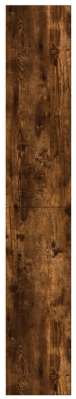 vidaXL Βιβλιοθήκη Καπνιστή Δρυς 60x24x143 εκ. από Επεξεργασμένο Ξύλο