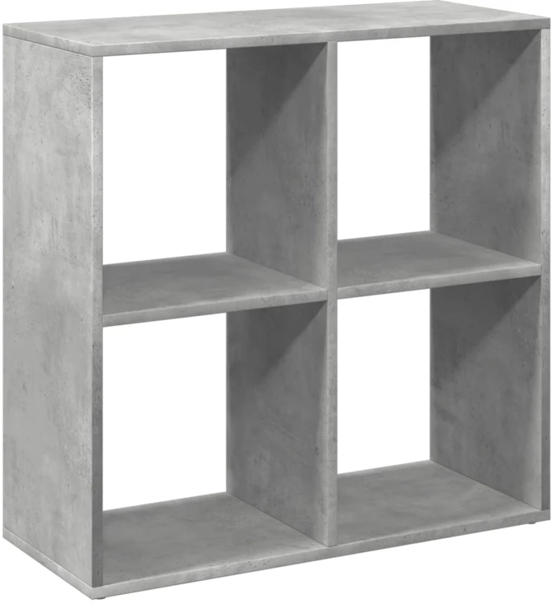 vidaXL Βιβλιοθήκη/Διαχωριστικό Χώρου Γκρι 69,5x29x69,5 εκ. Επεξ. Ξύλο