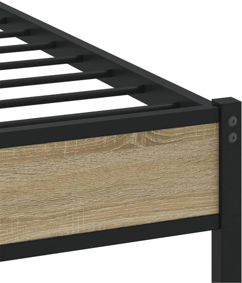 vidaXL Πλαίσιο Κρεβατιού Χωρ. Στρώμα Sonoma Δρυς 160x200 εκ. Επ. Ξύλο