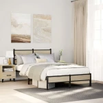 vidaXL Πλαίσιο Κρεβατιού Χωρ. Στρώμα Sonoma Δρυς 120x200εκ. Επ. Ξύλο