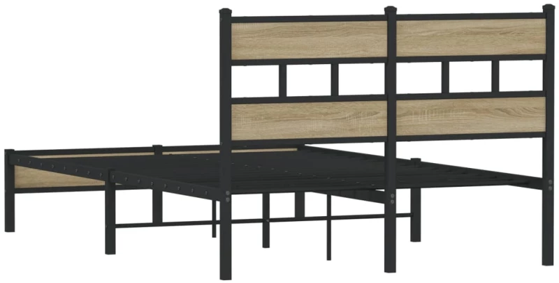vidaXL Πλαίσιο Κρεβατιού Χωρ. Στρώμα Sonoma Δρυς 120x200εκ. Επ. Ξύλο