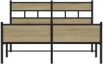 vidaXL Πλαίσιο Κρεβατιού Χωρ. Στρώμα Sonoma Δρυς 140x200εκ. Επ. Ξύλο