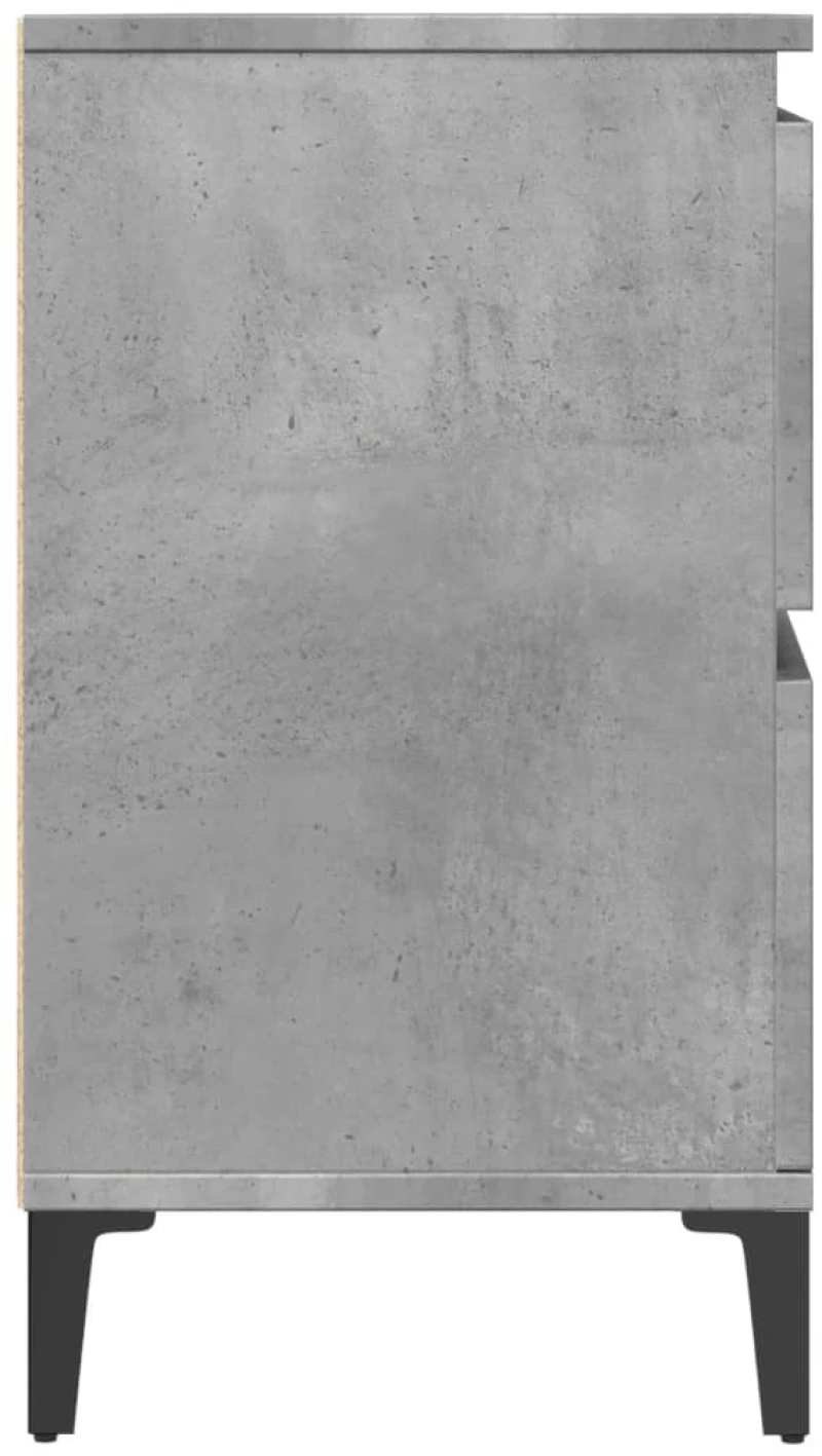 vidaXL Ντουλάπι Νιπτήρα Γκρι Σκυρ. 80 x 33 x 60 εκ. Επεξεργασμένο Ξύλο