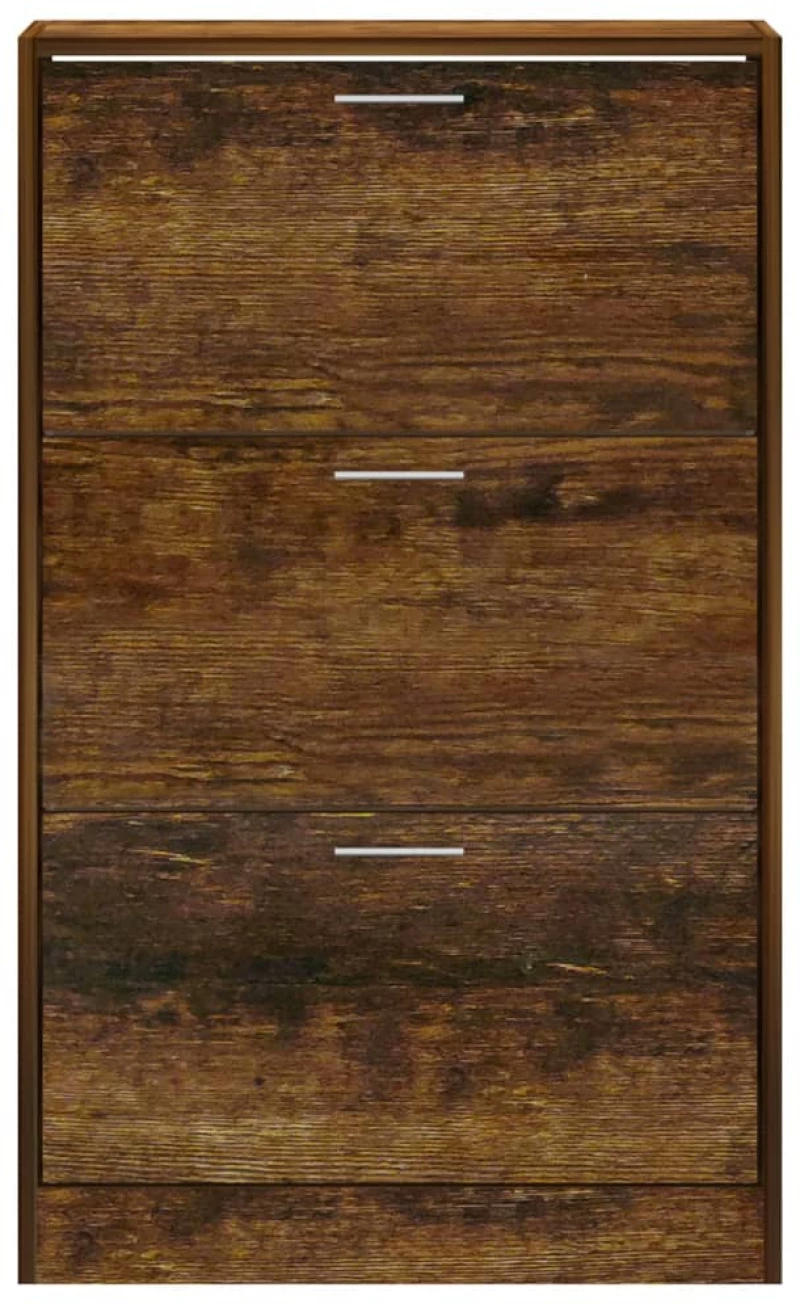 vidaXL Παπουτσοθήκη Καπνιστή Δρυς 63x24x103 εκ. από Επεξεργασμένο Ξύλο