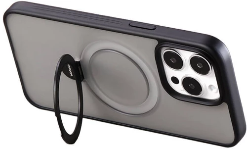 Magnetic protective phone case Joyroom JR-BP004 for iPhone 15 Pro Max (black)